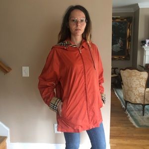 Burberry hooded raincoat